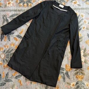 ba&sh Cotton Longline Cardigan Car Coat Blazer Jacket Size 0 XS